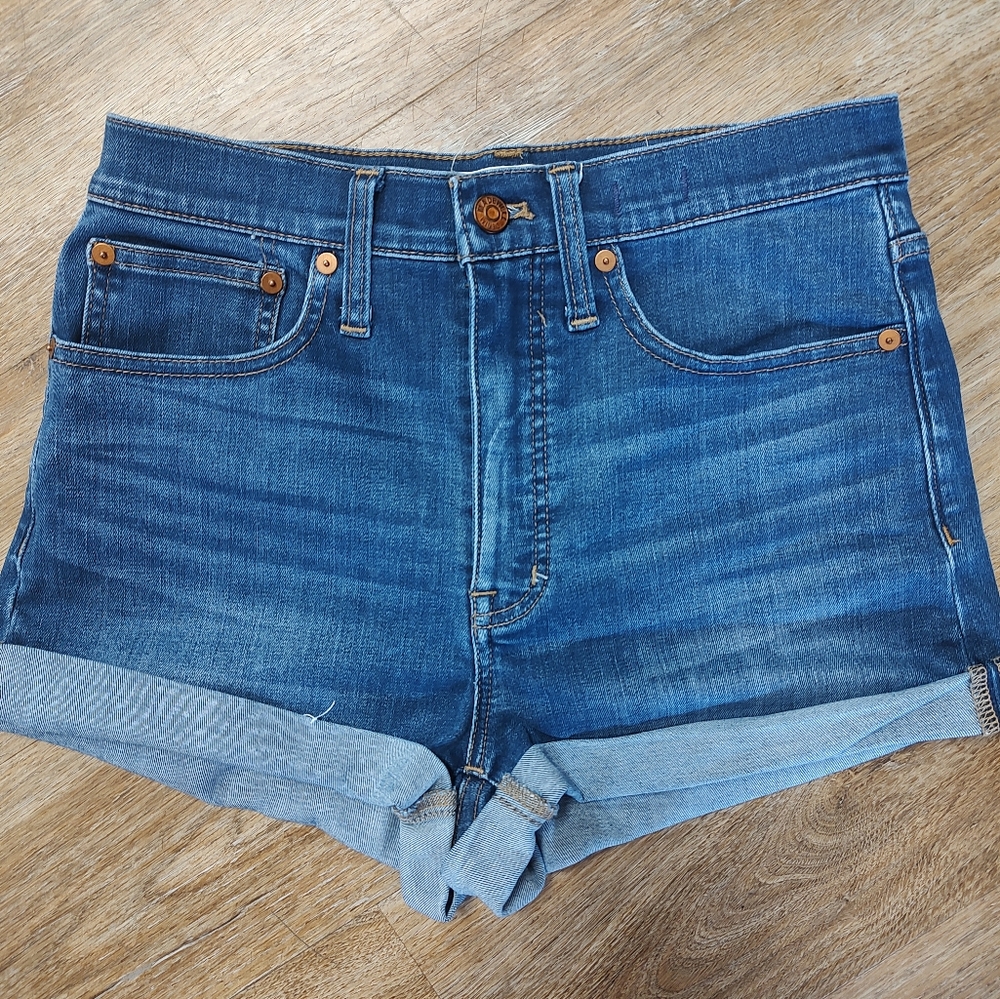 Madewell High Rise Cut Off Shorts 27 - Picture 2 of 12